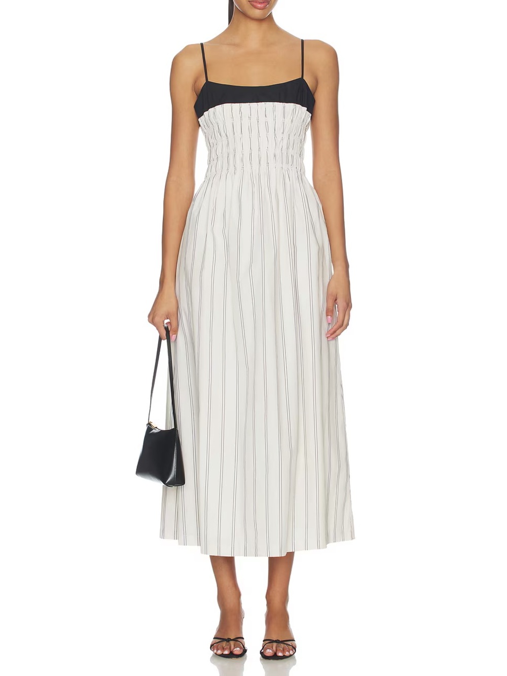 Rails Primrose Dress
Palma Stripe Black & White Smocked Midi Dress - Picture 8 of 8